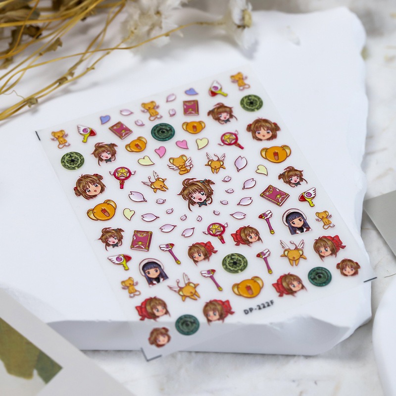 Nail Art Zelda - 1 Stück Japanischer Stil Mädchen Nagelaufkleber