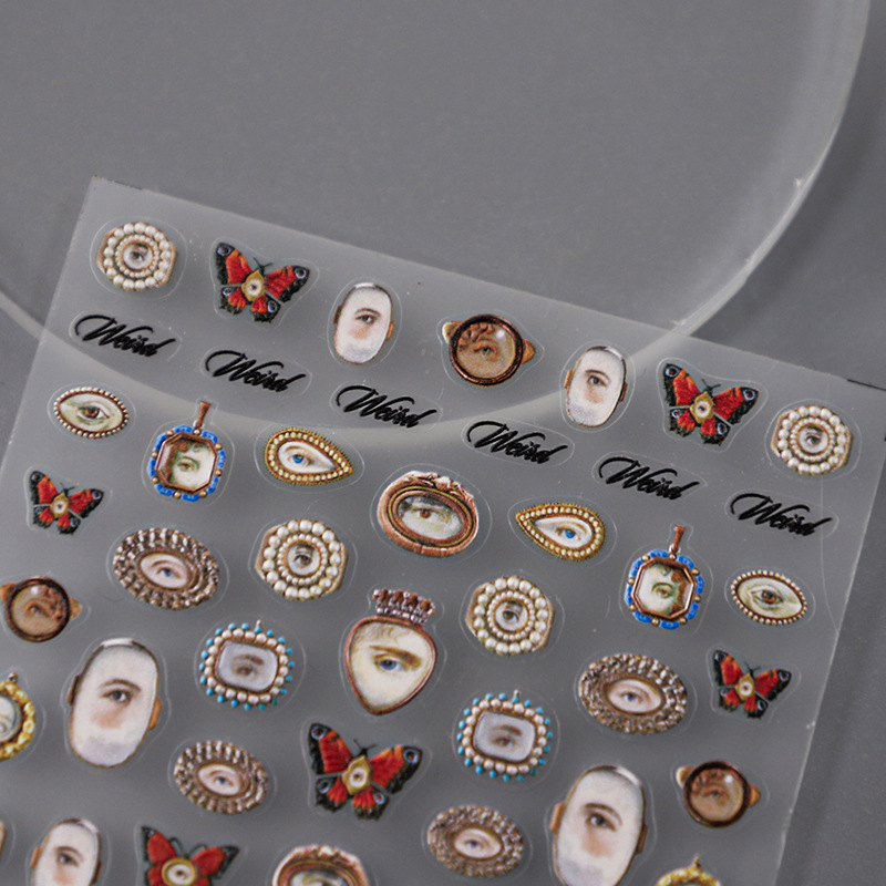 Nail Art Zelda - 1 stücke 5D Geprägte Halloween Gemischte