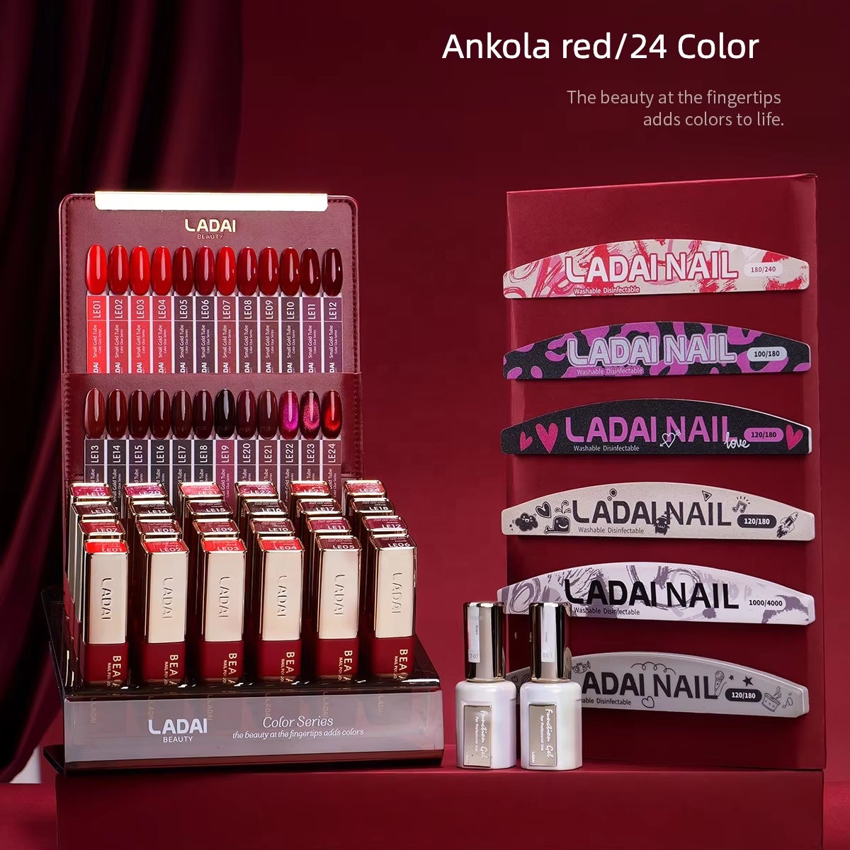 Nail Art Red - Bestseller OUBOLI Professionelles Modisches Nagelkunst-Set Rote