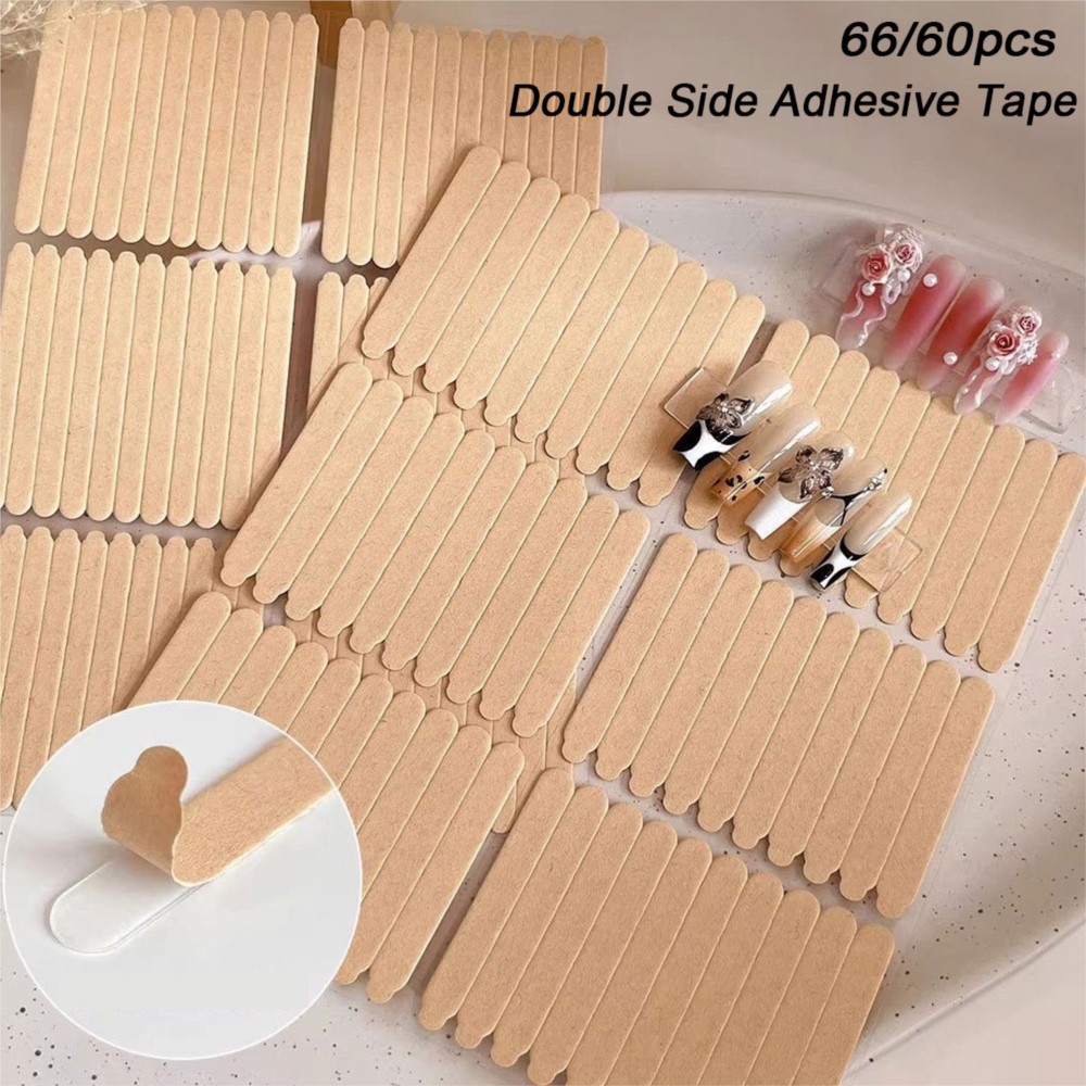 Striping Tape Nail - 60/66/100 Stück Transparente Doppelseitige Klebestreifen für