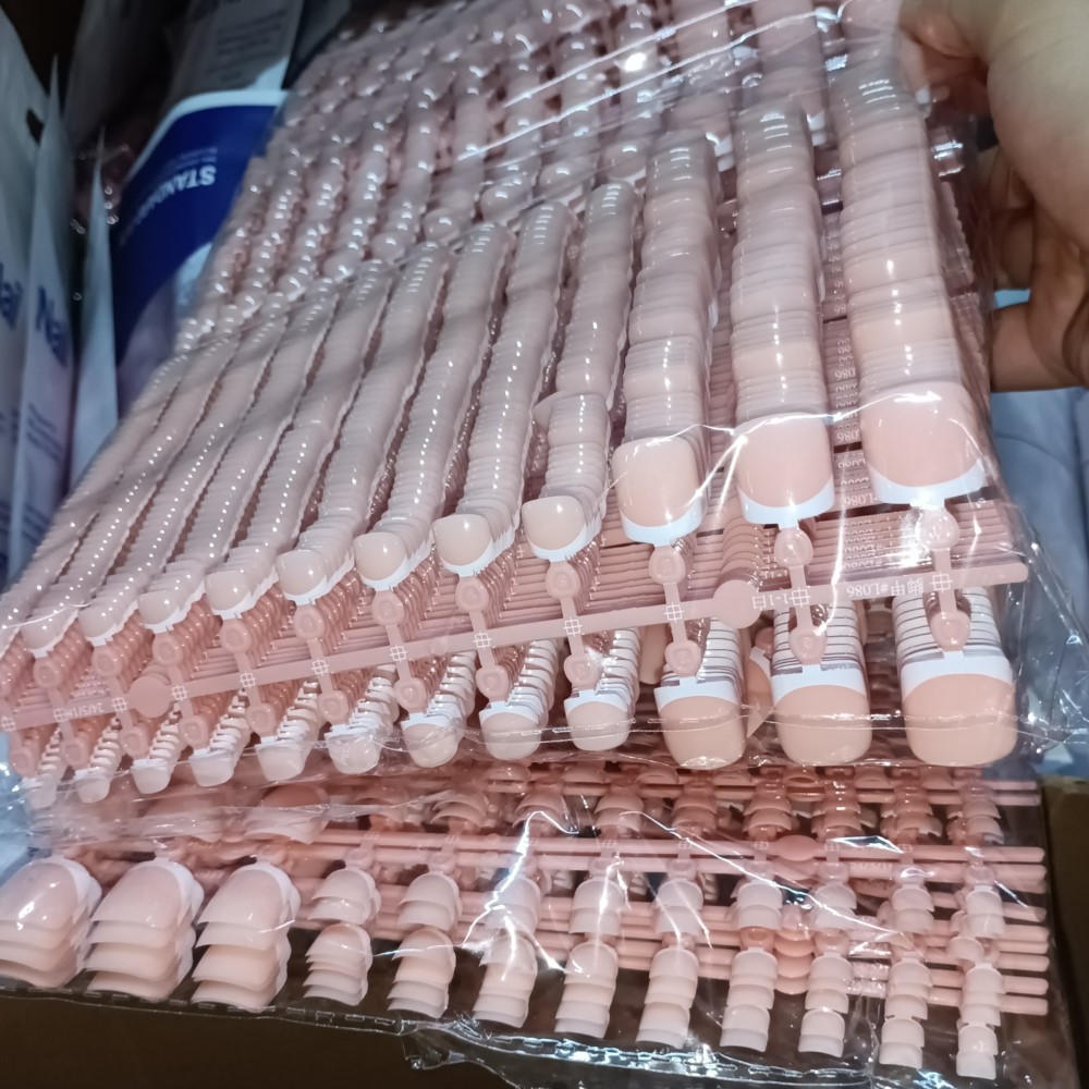 Nail Art Ombre - 120 Stück quadratische Zehennagelspitzen – kurze