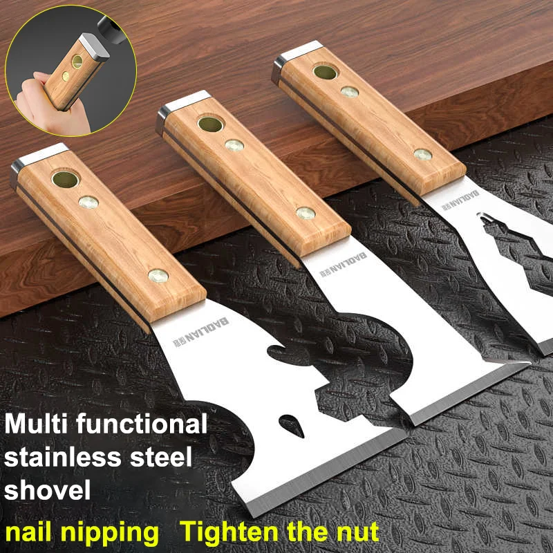 Striping Tape Nail - Edelstahl-Maler-Schaber, Reinigungsschaufel, Hammerkopf-Nagelwerkzeug für Trockenbau, Handwerkzeug