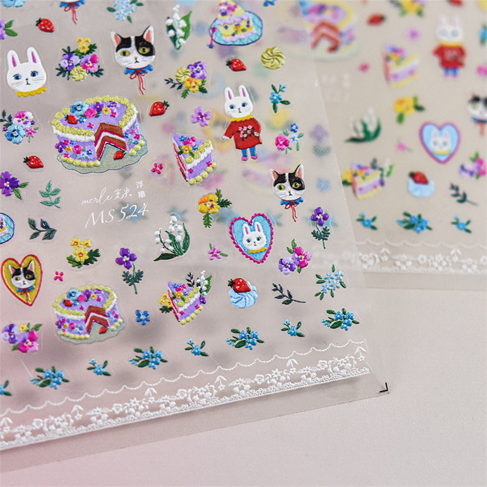 1 stücke 5D Kawaii Katze Nail  – Nail Art Zelda Bewertung und Preis