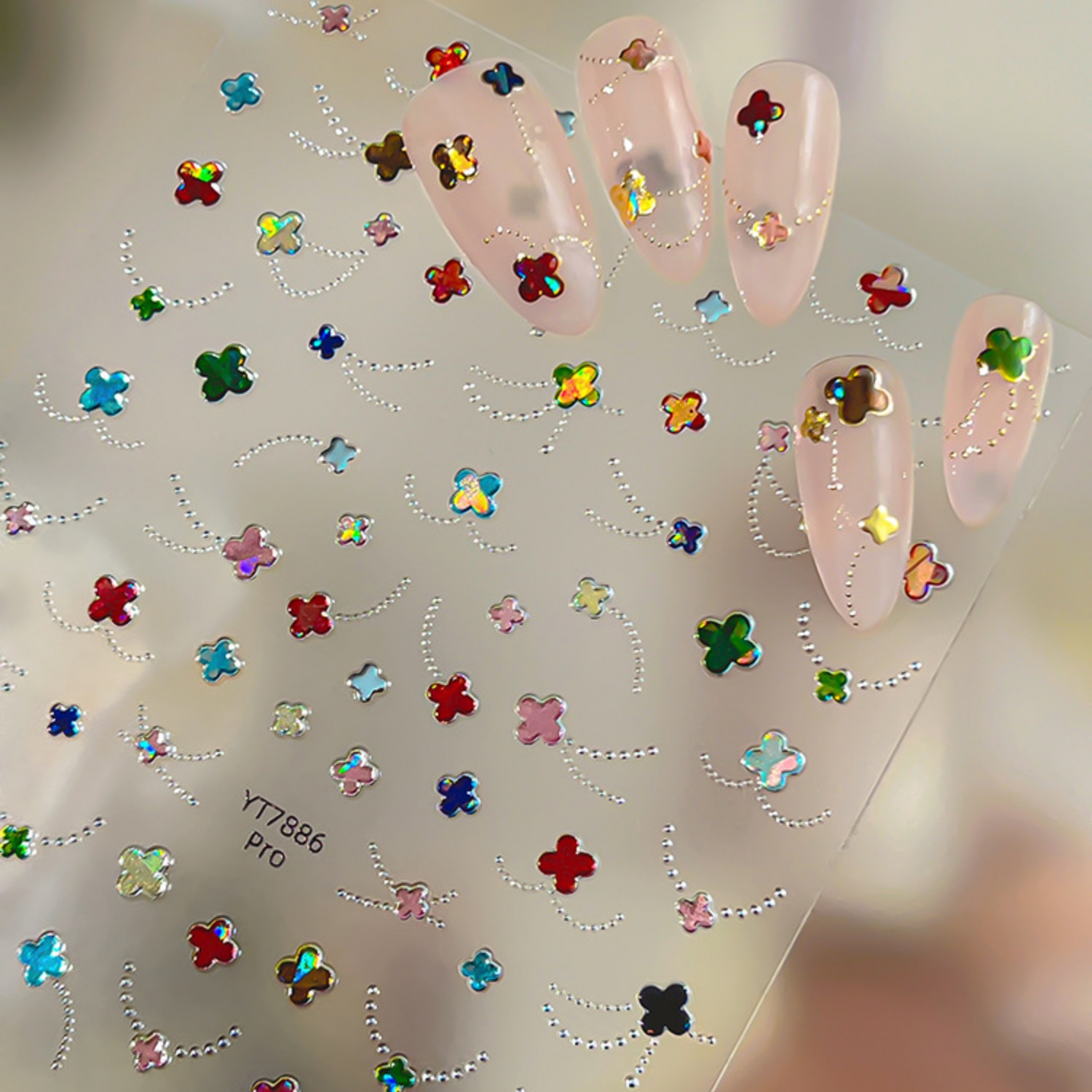 Bunte holografische vierblättr – Nail Art Zelda Bewertung und Preis