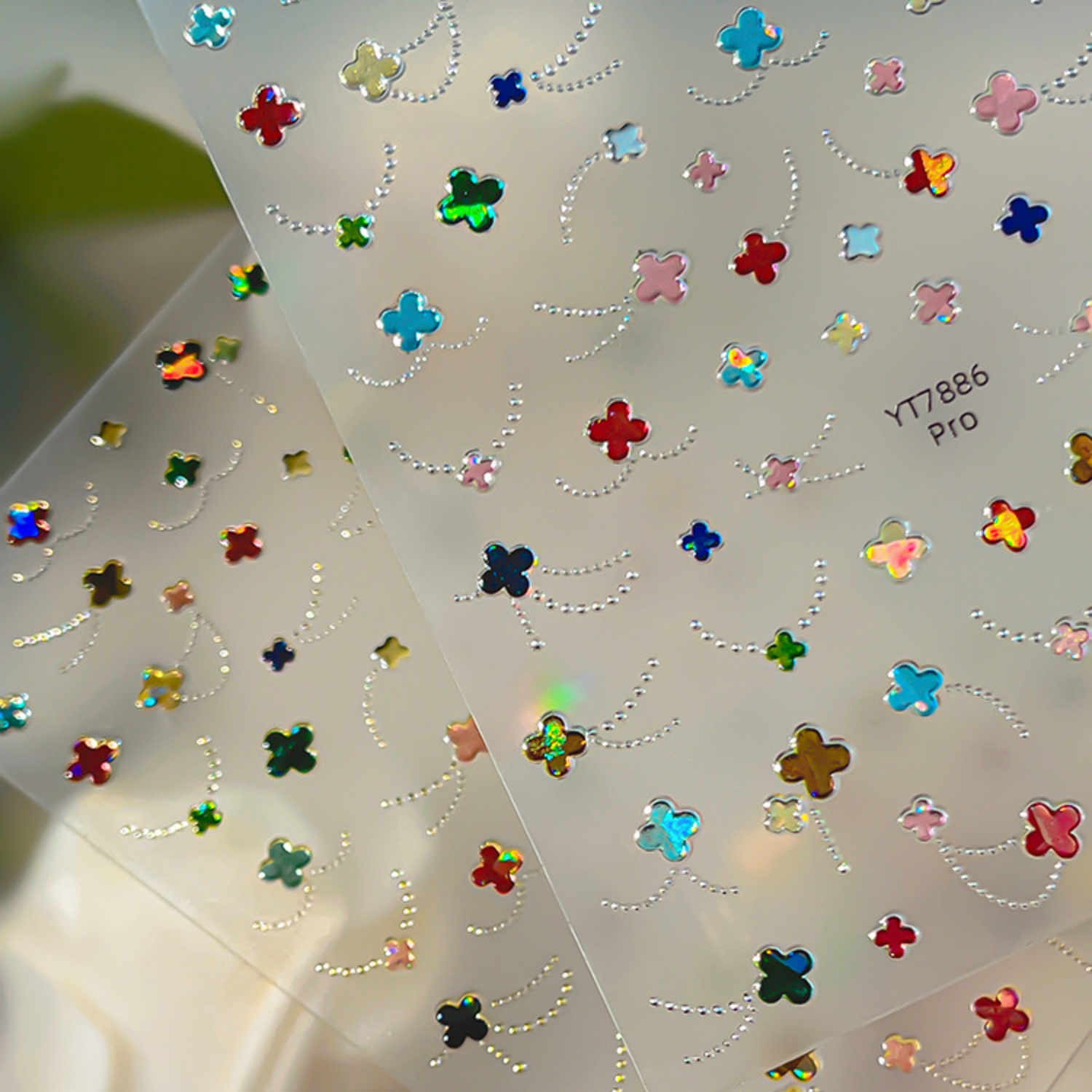 Bunte holografische vierblättr – Nail Art Zelda Bewertung und Preis