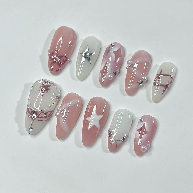 24-teiliges kurzes Mandel-Näge – Nail Art Ombre Bewertung und Preis