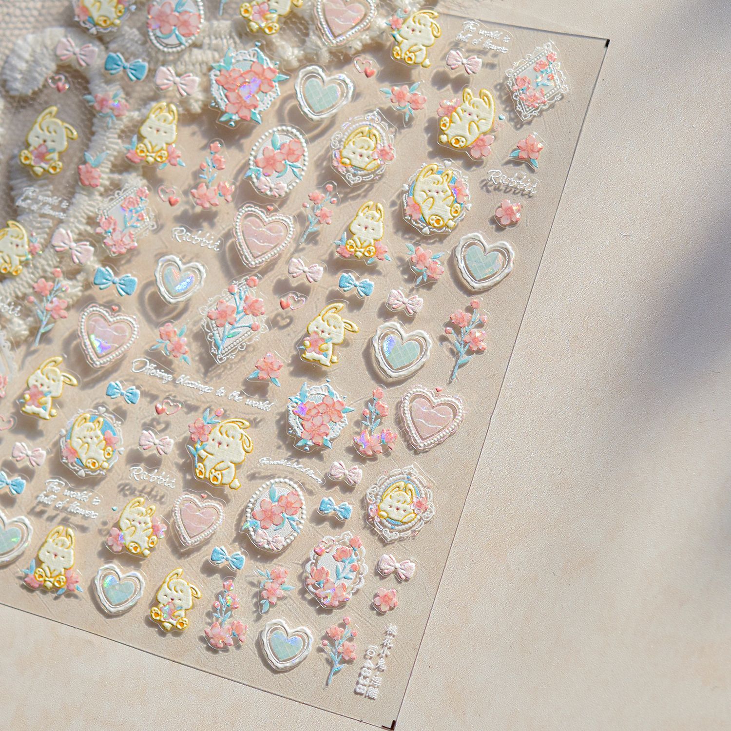 5D süße Kaninchen Liebe Herz P – Nail Art Zelda Bewertung und Preis