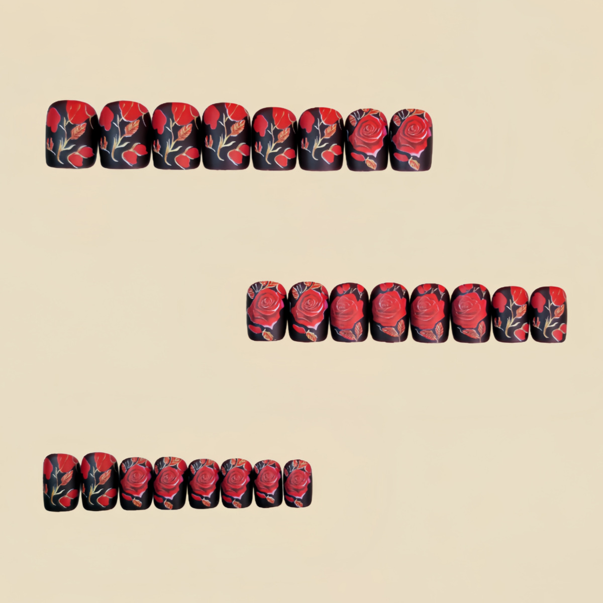 24 Stück/Set künstliche Nägel  – Nail Art Red Bewertung und Preis