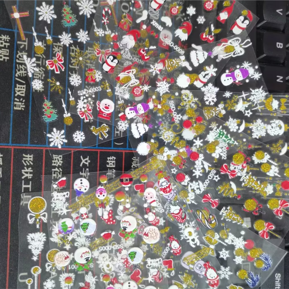 5d Glitter Weihnachten geprägt – Nail Art Xmas 2025 Bewertung und Preis