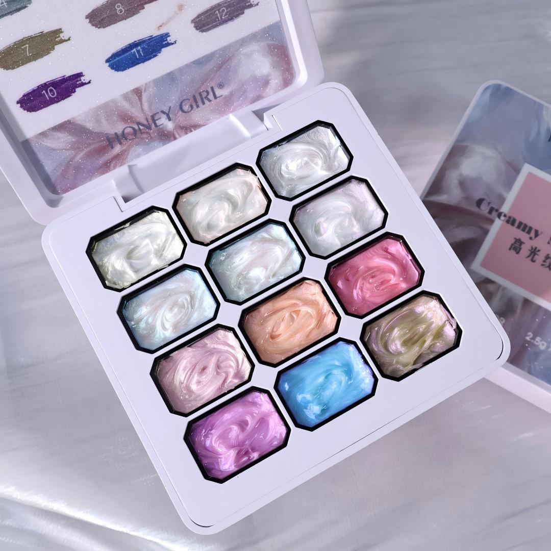 12-Farben-Traumtextur-Gel-Näge – Nail Art Ombre Bewertung und Preis