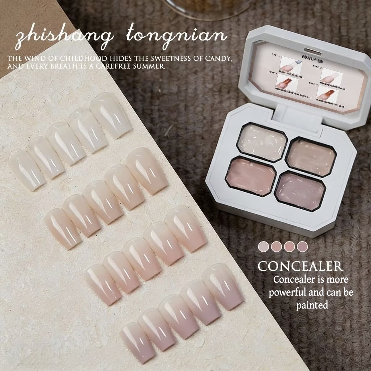 4 Farben Concealer Beliebtes N – Nail Art Ombre Bewertung und Preis