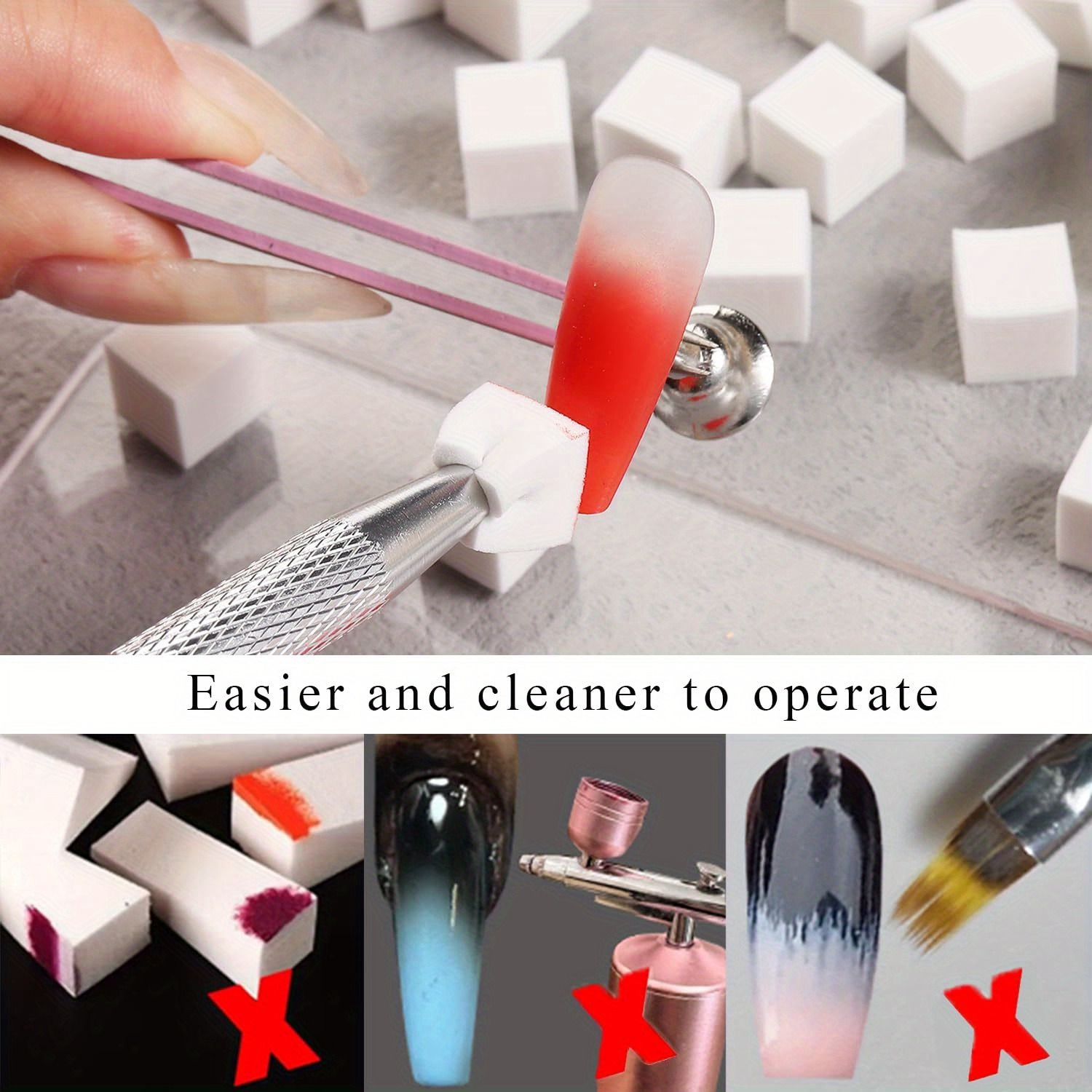 1/50/100Pcs Platz Nail art Sch – Nail Art Kaki Bewertung und Preis