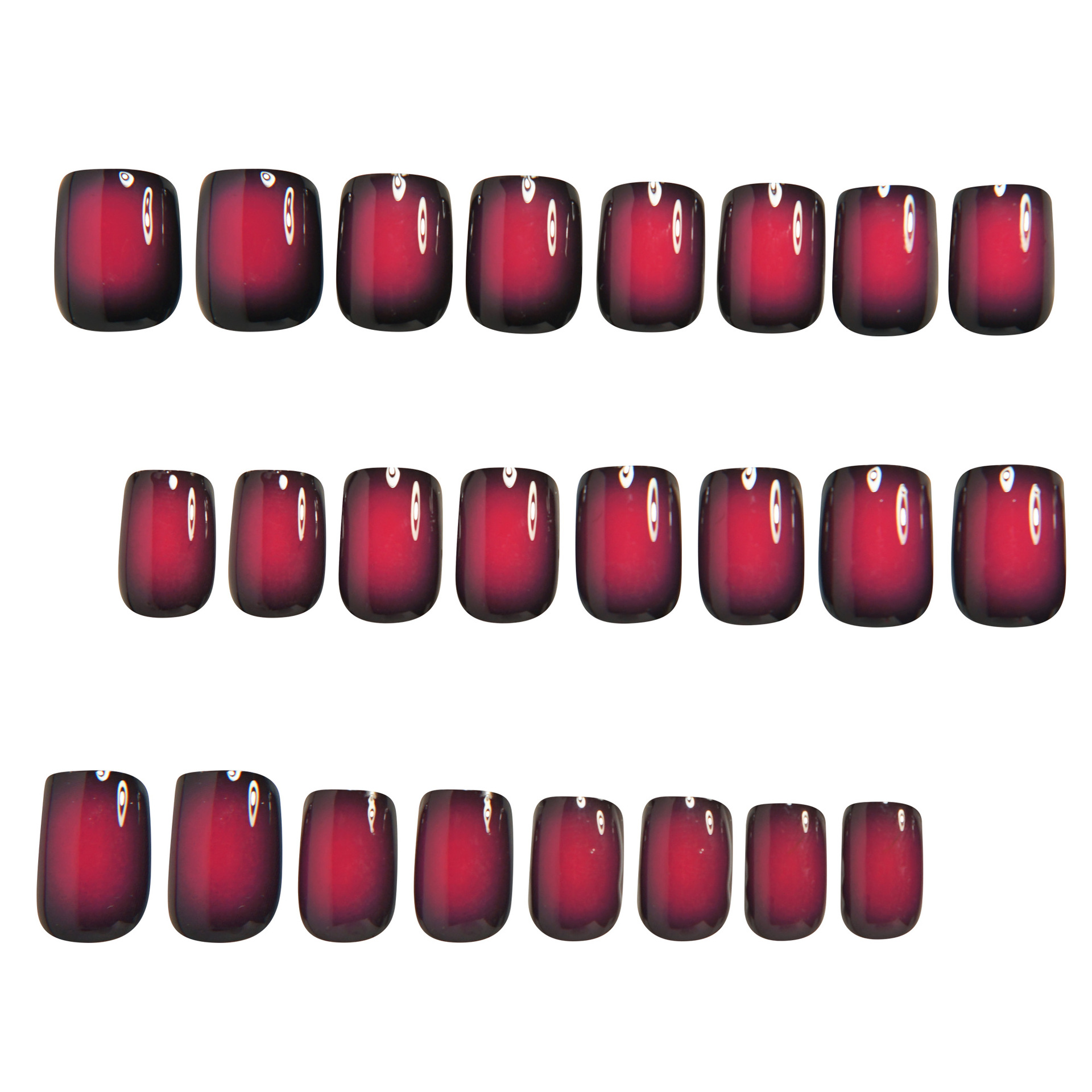 Kurze, quadratische Kunstnägel – Nail Art Red Bewertung und Preis
