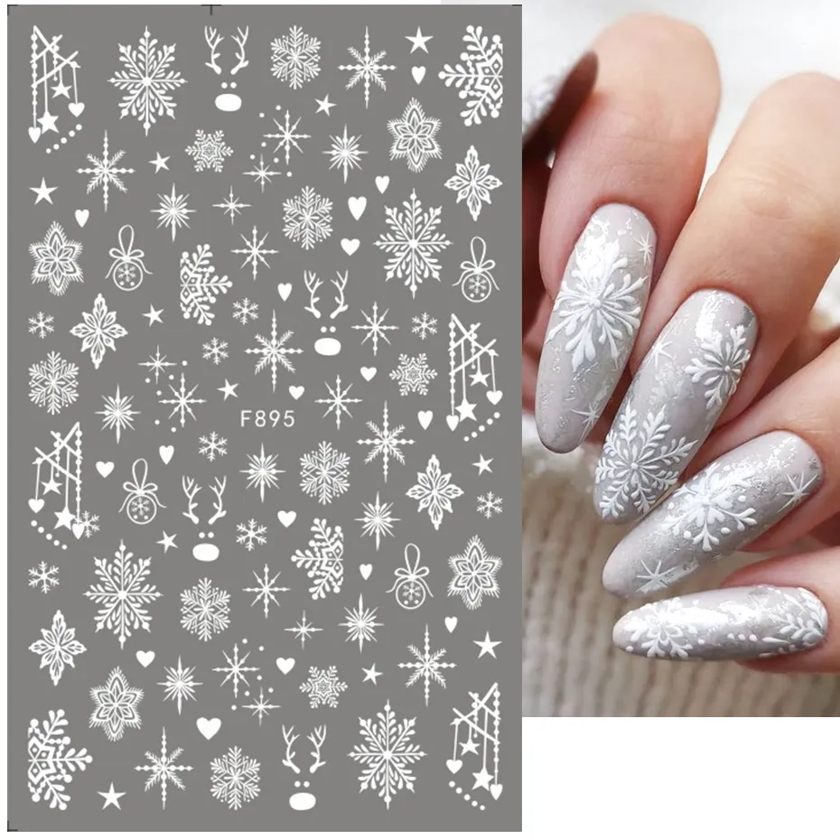 1pcs 2025 Weihnachten 3d Nail  – Nail Art Xmas 2025 Bewertung und Preis