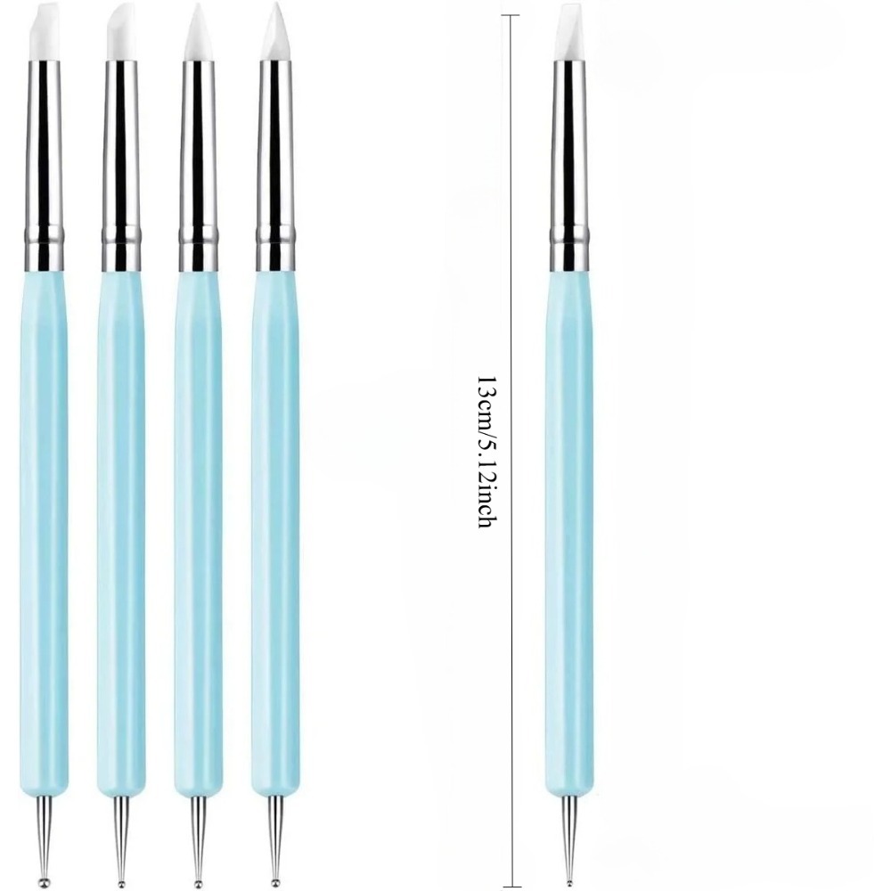 5-teiliges Silikon-Modellierwe – Nail Art Kaki Bewertung und Preis