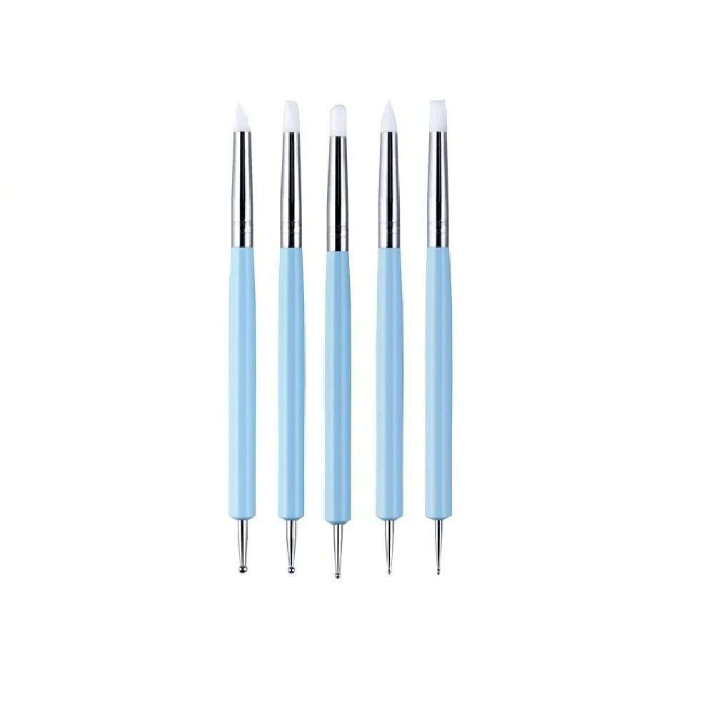 5-teiliges Silikon-Modellierwe – Nail Art Kaki Bewertung und Preis