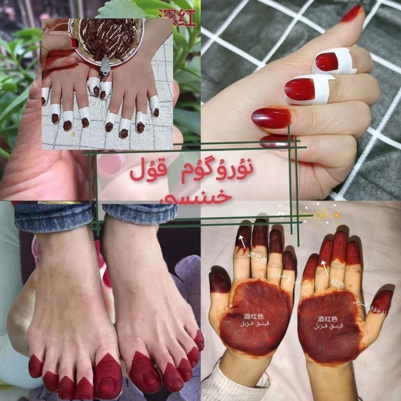 40g Henna Nagel Farbstoff Pulv – Nail Art Red Bewertung und Preis
