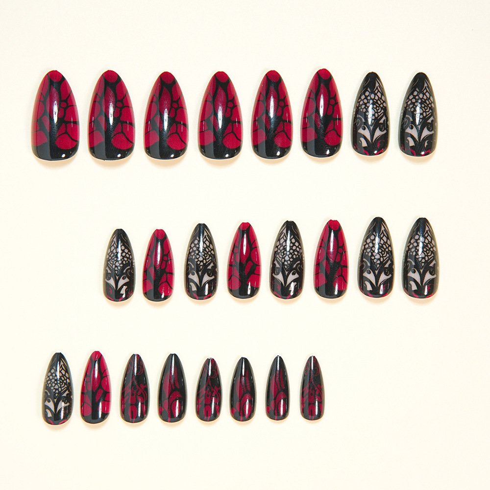 Mittellange künstliche Nägel f – Nail Art Red Bewertung und Preis
