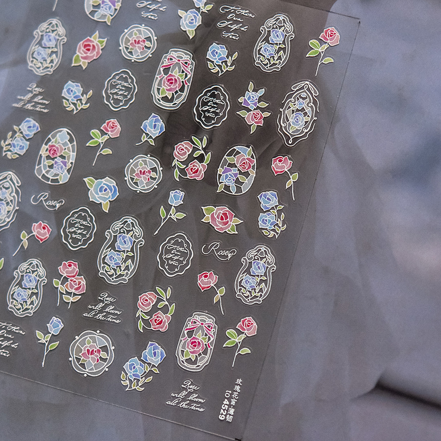 Luxus 5D Floral Nail Art Aufkl – Nail Art Zelda Bewertung und Preis