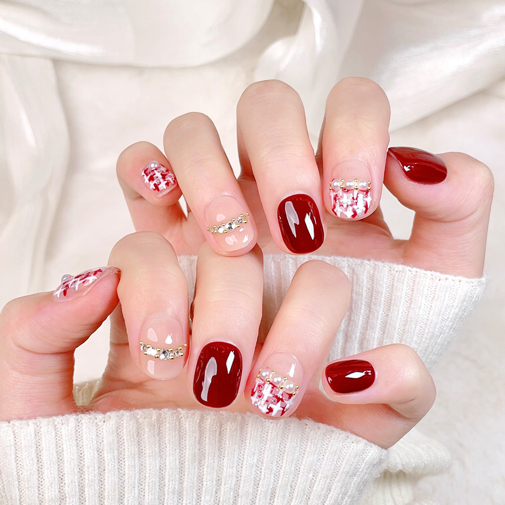 10 Stück Kurze Quadratische Ru – Nail Art Red Bewertung und Preis